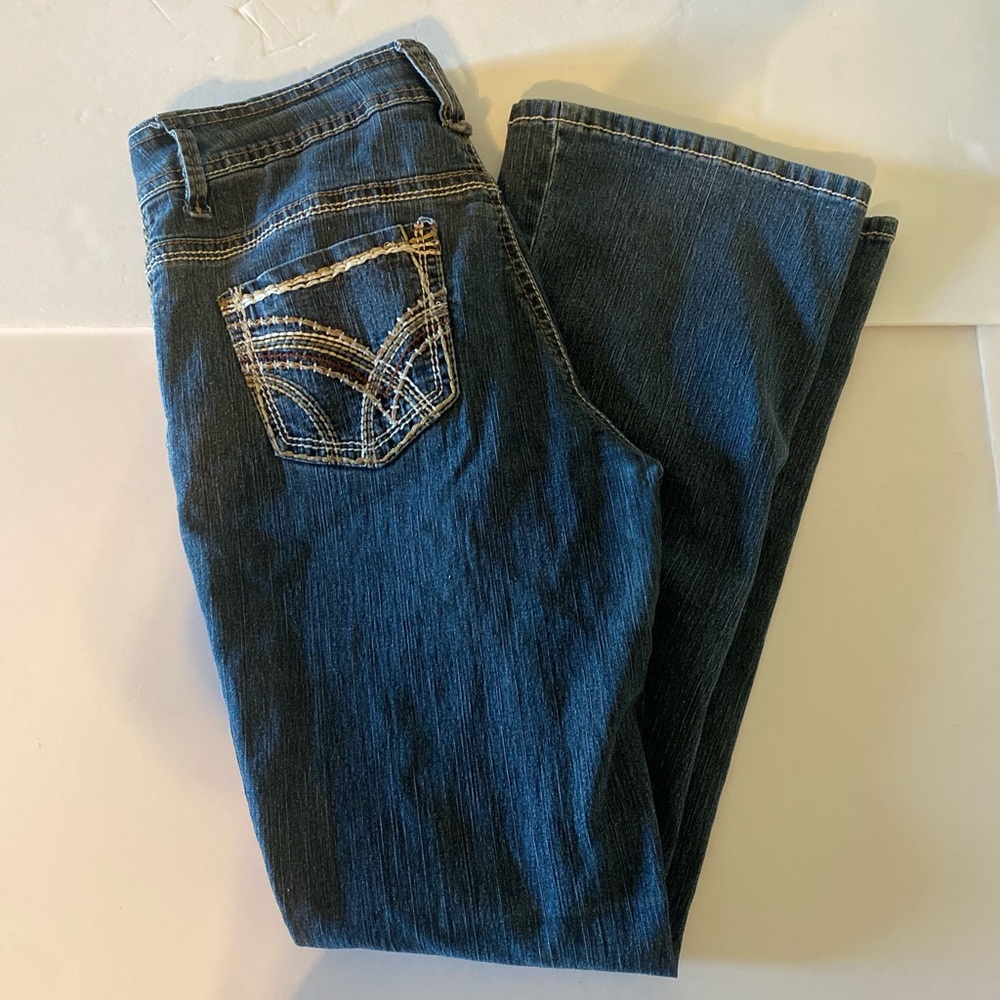 VSH Women's Stylish Boot Cut Jeans in Classic Blue 6 P
